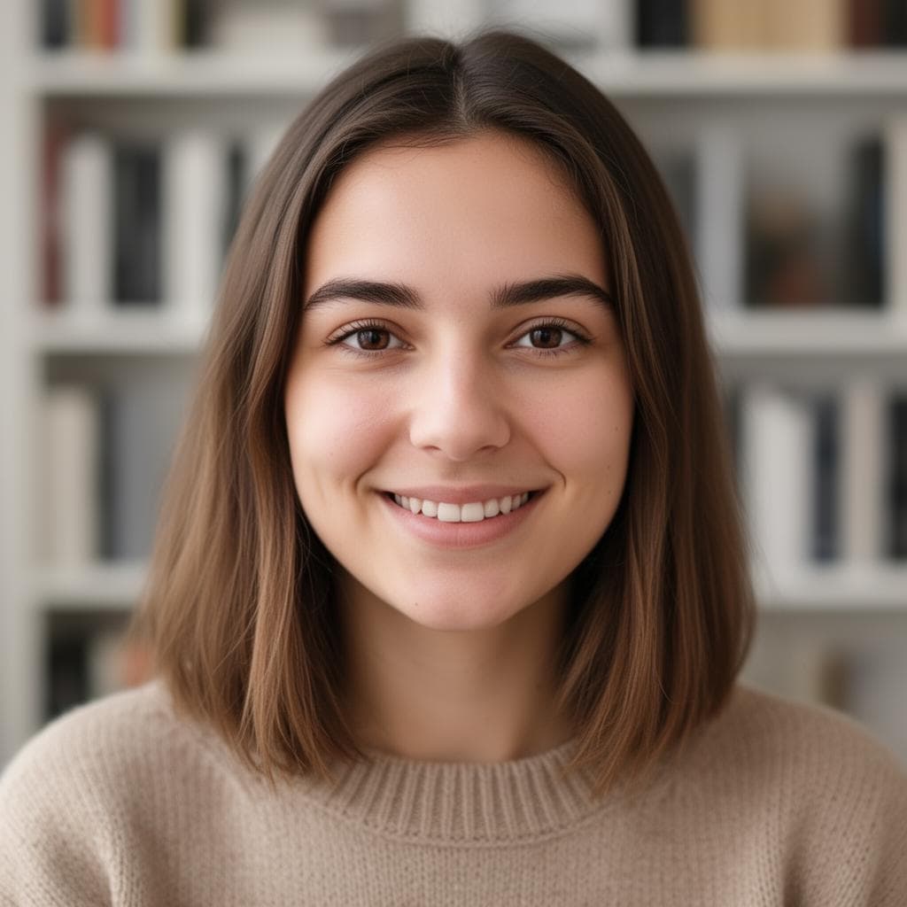 Camille on a video call